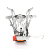 Portable Mini Burner Camping Stove with Piezo Ignition